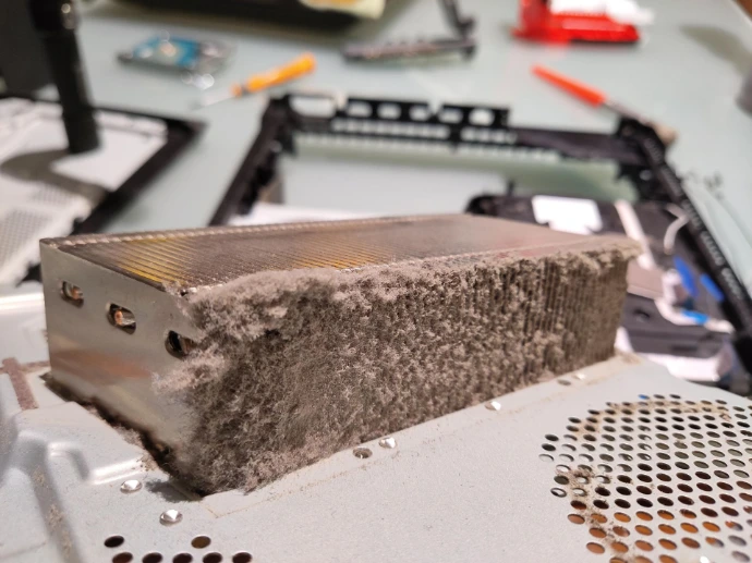 dépoussérage console