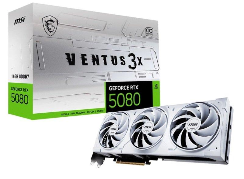 MSI VENTUS 3X OC GeForce RTX 5080 16 GB