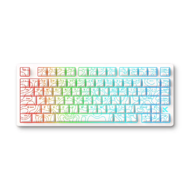 Clavier - MCHOSE Jet 75 Magnetic ANSI US Topographic Blanc