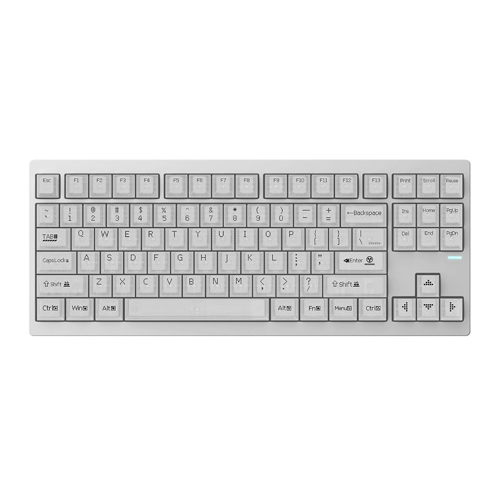 Clavier - Darmoshark SK88 Pro Wireless ANSI US Blanc